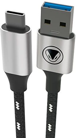 Snakebyte PS5 CHARGE & DATA CABLE 5 - USB 3.2 Typ C Kabel, Typ C Ladekabel und Datenkabel, Aufladen von PlayStation 5 DualSense Controller, komp. mit Xbox Series X, Samsung, Huawei, uvm. - PS5-Design