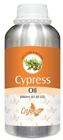 Crysalis Cypress (Cupressus) Oil|100% Pure & Natural Undiluted Essential Oil Organic Standard for Skin & Haircare|Used in Skin Care, Hair Care & Aromatherapy (2000ml (Pack of 1))