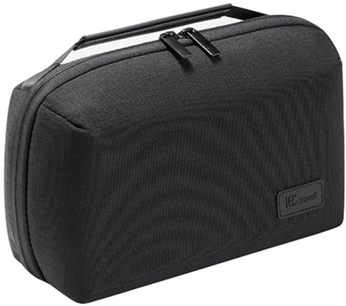 Kaxich Travel Electronics Organizer, Electronics Accessories Bag Portable Cable Organizer Case Waterproof Universal for Adapters Memory Cards, USB Cables (Black)