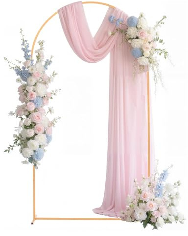 VEVOR Supporto per Fondale ad Arco in Metallo da 2,2 x 1,2 m, Struttura Stabile, Facile da Montare, Set di Fondali ad Arco per Feste per Matrimoni, Feste di Compleanno, Decorazioni per Cerimonie