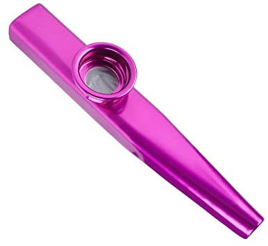 Ahgsup Strumento Musicale Portatile Leggero Kazoo in Metallo per Regalo di Flauto Partner per Chitarra (Viola)