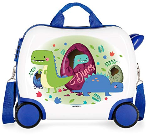 Movom Happy Time Maleta Infantil Multicolor 41x34x20 cms Rígida ABS Cierre combinación 25L 2Kgs 4 Ruedas Equipaje de Mano