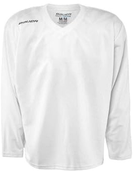 Bauer Hockey sobre Hielo S17 Flex Práctica Entrenamiento Camisa Jersey Senior - Blanco, XL