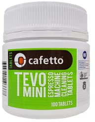 Cafetto Tevo Mini Reinigungstabletten für Espressomaschinen 100 x 1,5g, biologisch abbaubar