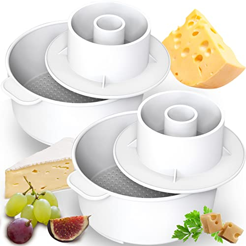 Käseform – Käseherstellungs-Set 2 Stück – Käsezubehör – Käse-Set für Presse – Paneer Maker – ideal für halbweichen und halbharten Käse