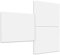 platino24 Schallabsorber Industrial Style aus Basotect B weiß, 3 Absorberelemente Rechteck 825x550x50mm, Verbesserung der Raumakustik