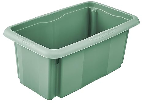 keeeper Aufbewahrungsbox mit Dreh-/Stapelsystem, 35 x 20,5 x 15 cm, 7 l, Emil, Nordic Green