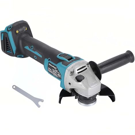 Cordless Angle Grinder for Makita 18V Battery, 115mm Brushless Grinder for Cutting & Grinding