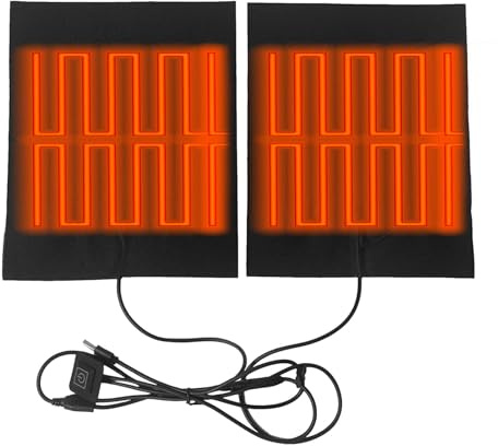 Almohadilla térmica - Cojín de asiento calefactable - Almohadilla térmica eléctrica | Estera térmica con 3 ajustes de temperatura ajustables (45 ? -50 ? -65 ?), almohadilla térmica USB impermeab