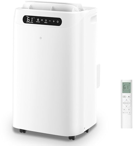Tanoxo 14,000 Btu Portable Air Conditioner, Cools Up to 65 M², Remote Control AC Unit, 4 in 1 Cooling, Fan, Dehumidification, Standby and Installation Kits for Large Rooms,