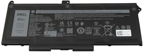 Reliable Dell 4-cell Lithium-Ion Battery, 63Wh, for Select Latitude Models, by Dell