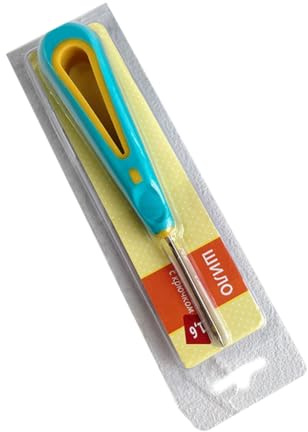 Leathers Craft - Punteruolo con manico in gomma antiscivolo