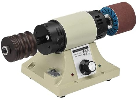 Leather Polishing Machine, 350W Electric Edge Grinder for Vegetable Tanned Leather, 0-8000RPM Polishing Tool for DIY Leather Projects