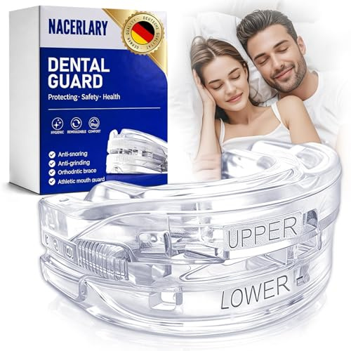 Orthèse Anti Ronflement, Gouttière Nocturnes Anti-Grincement, Réutilisable & Adaptable, Efficace Adaptable Bruxisme, Pour un Sommeil Paisible, Pour Usage Domestique et Voyage