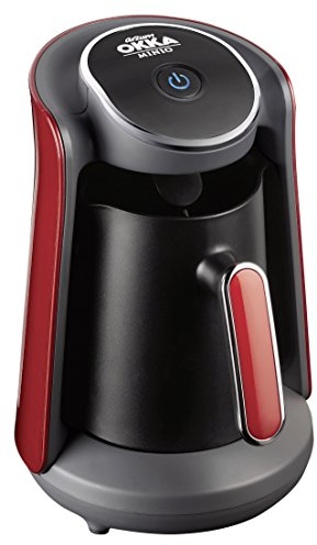 Arzum OK004-N Automatic Turkish Coffee Maker, Plastic, 480 W, Red/Chrome