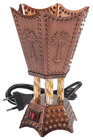 STOBOK Elektrischer Weihrauchbrenner, tragbarer elektrischer Brenner, Plug-in-Räuchergefäß, Legierung, Weihrauchbrenner mit Stecker für Yoga, Spa, Aromatherapie und Büro-Heimdekoration