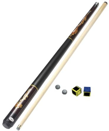 LOVIVER Pool-Queue-Set, Billard-Queue, chinesischer schwarzer Acht-Ball-Billard-Queue, britischer Snooker-Queue zum Üben von Billardspielern, Schwarz und 11.5 mm Spitze