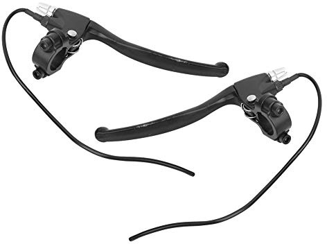 Aumotop Gruppo Manopole per Manubrio con Leva Freno Posteriore per Bicicletta Elettrica Freno Universale per Bici Elettrica (Tutto)