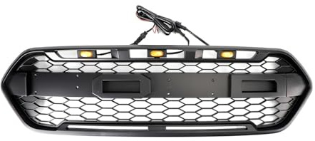 Parrilla Delantera Para Ford Para Transit Para Custom Para Trail 2018-2023 Rejilla De Parachoques Delantera Artudatech Negra Mate Accesorios Para Coche Rejillas Frontales Radiador