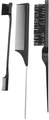 VICASKY 3 Pezzi Pettini per Chioma Professionali per Colorazione Facile e Styling Hair Highlighting Uso DIY Set in Abs Nero
