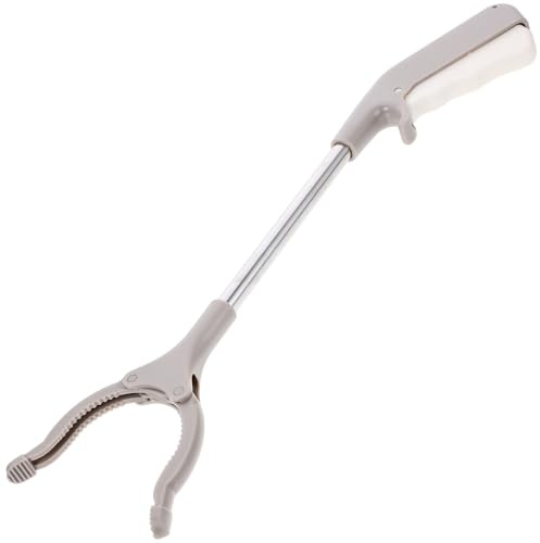 ELAYARD Strumento di Raccolta Rifiuti 2 Pezzi in Acciaio Inossidabile 40 CM Pinza Raccoglitore Antiruggine Impugnatura Ergonomica per Pulizia Interna ed Esterna per Casa Giardino e