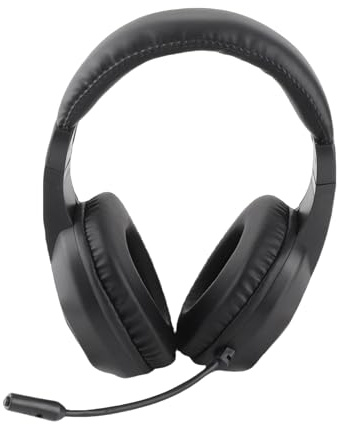 Sxhlseller Cuffie da Gioco Wireless con Microfono, Cuffie Over-ear Bluetooth a Bassa Latenza, Driver da 40 Mm con Luci a LED - Audio Confortevole per PC ESport (Versione nera+ wireless)