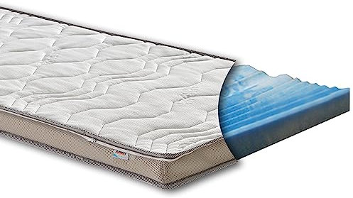 Topper Comfort XXL Rave 12cm Fresh Verschiedene Härtegrade Matratzentopper Matratzenauflage aus Kaltschaum mit 7 Zonen, für alle Matratzen & Betten geeignet von ARBD (H2 - weich, 140 x 200 cm)