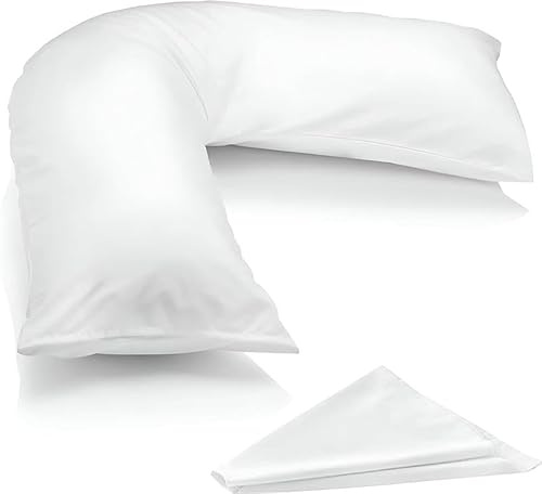 Advent V Pillow with Removable Cover, Orthopedic, Hypoallergenic V Shaped Pillow with Pillowcase, Pregnancy Pillows, Memory Foam Nursing Triangle Support Pillow, Hollow fiber Filling inside