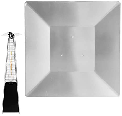 Raxove Terrassenheizer-Reflektorschutz, 4-seitiger Heizer-Reflektorschutz mit Befestigungslöchern, Ersatz-Hitzeschutz für Terrassenheizer aus Aluminium, universeller Außenheizer-Reflektorschutz