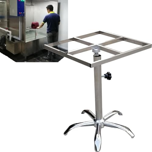 RNQZ Rotating Spray Paint Rack, Stainless Steel Rotating Spray Rack,Lifting Spray Painting Table for Door and Car Body