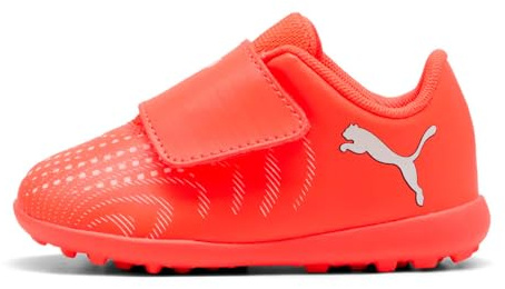 PUMA Unisex Baby Future 9 Play TT V INF Fußballschuh, leuchtendes Rot/Weiß/Schwarz, Größe 40, Glowing Red PUMA Weiß PUMA Schwarz, 24 EU