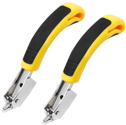 Yuannee Häftborttagningsverktyg, 2 st styrka häftdragare borttagning häftborttagare slitstark häftborttagare verktyg med ergonomiskt handtag för golv träfodral möbler