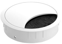 Bachmann 930.303 Loop Round Kabeldurchfuehrung rund Weiss