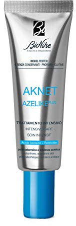 Bionike Aknet Azelike Plus - Trattamento Viso Intensivo con Acido Azelaico per Pelli a Tendenza Acneica con Punti Bianchi e Neri, Contrasta l'Infiammazione dei Follicoli, 30 ml