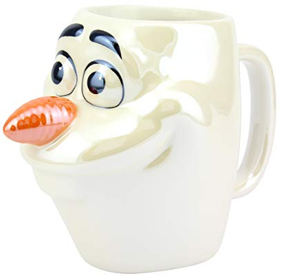 Tazza a forma di Olaf Paladone, licenza ufficiale Frozen, da collezione, ideale per cucina, ufficio e casa, modo unico e super divertente di bere la tua bevanda preferita, multicolore, circa 300 ml.