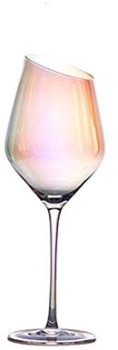 QSCTYG Vinglas regnbåge bägare vinglas bröllop kristall cocktailglas champagne flöjt glas oäkta 20 (färg: Bordeaux-glas 3)
