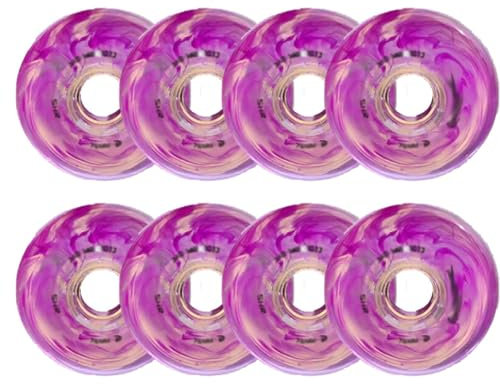 UZIAH Inlineshjul, ersättningsrullskridskohjul Inlineshjul 83A,72Mm76mm80mm,för inomhus, utomhus,hockey - avsedd för byte av rullskridskohjul,Purple,76mm