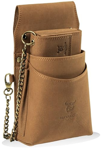Matador VICIO Waiter Wallet Set | Leather Waiter Wallet with Holster | Light Brown