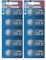 CR1616 Button Coin Cell Lithium Batteries 3V 45mAh Leak-Proof and Long Life – Compatible with BR1616, ECR1616, 5021LC, L11, L28, KCR1616 –10 packs