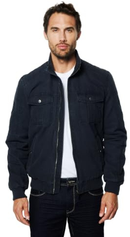 Koroshi Chaqueta Cazadora Algodón Estilo Militar Hombre