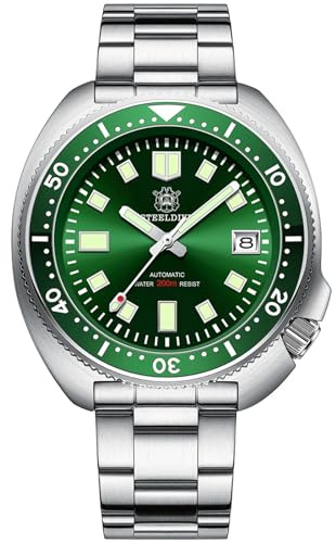 Steeldive herrklocka automatisk 1970 SD1970 armbandsur NH35 rörelse 200 m dykklockor