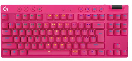 Logitech G PRO X TKL LIGHTSPEED tastiera gaming wireless - MAGENTA - FRA - TATTILE