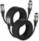 EBXYA Cable XLR Cable de micrófono XLR 10M 2 paquetes -3 pines XLR balanceado macho a hembra Cable de conexión de escenario Cable DMX