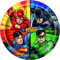 Unique 49965EU Justice League Umweltfreundliche Pappteller-23 cm Party-Packung mit 8 Stück, Multicolour, Medium