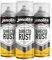 JENOLITE Directorust Gloss Spray Paint | CANARY YELLOW | 3 x 400ml | Direct To Rust Spray Paint For Metal | Multi Surface Gloss Paint For Wood, Metal, Plastic, Ceramic | RAL 1018