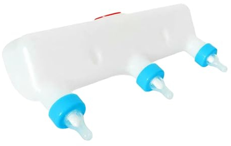 PETSOLA Gamelle pour Chiots, Chiens et Chats Allaités avec Couvercle Anti-poussière, Bol Multifonction pour L'alimentation des Animaux de La Ferme.