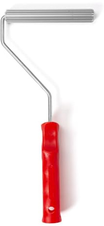 PENNELLIFICIO 2000 | Rullo Frangibolle Professionale con Stella in Alluminio, Elimina Bolle, Lunghezza 14 cm, Diametro 20 mm e Altezza Denti 3 mm - Made in Italy