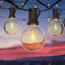BESCOST Guirnalda Luces Exterior G40 Cadena de Luces Exterior 7.5 M/24.61FT 12+1 LED Bombillas 28 Luminosas IP44 Impermeable Jardín Patio Navidad Boda Fiesta Terraza Cafés Dormitorios Porches Balcones