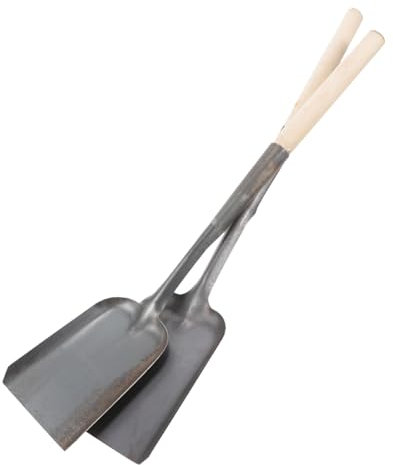 CONGARTENO 2 Pièces Pelle à suie Pelle à Charbon balayer Scoop spatule Barbecue Accessoire de Nettoyage de Foyer Pelle de cheminée pour Cendres Pelle de Plantation familiale de Jardin Bois