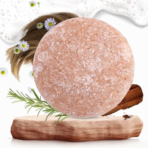 Champú Sólido Natural en Barra | Shampoo Vegano Artesanal | Anticaspa, Anticaída, Hidratante, Reparador, Voluminizador | Cabello Seco, Graso, Fino, Rizado o Normal – 65 g (Romero y Quina)